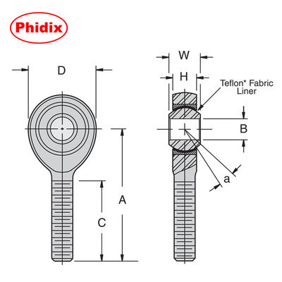 SSHM-T série de aço inoxidável extremo de vara de trabalho pesado para controle de movimento de alta precisão em ambientes corrosivos / sala limpa