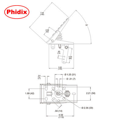 CH530/CH531 Pedal de acelerador pesado para caminhões e máquinas off-road. Sistema de retorno de dupla configuração com molas. Design durável com baixa manutenção e resistência à corrosão.