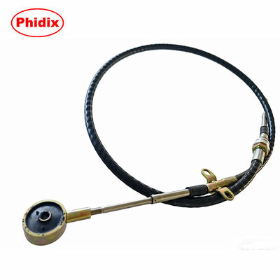 Heavy-Duty Push-Pull Control Cable With Threaded Bulkhead And Rod End