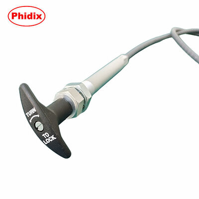Cabo de controle push pull com alça twist lock — Solução de controle mecânico para serviços pesados