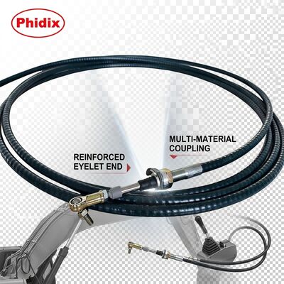 Montagem de engenharia personalizada, controle mecânico de puxa, oferecendo raio de curvatura mínimo de 15 cm, perfeito para sistemas mecânicos complexos