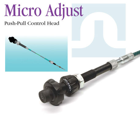 Cabo de controlo mecânico preto com articulação de esferas de ligação de cabo perfeito para máquinas de construção e agrícolas