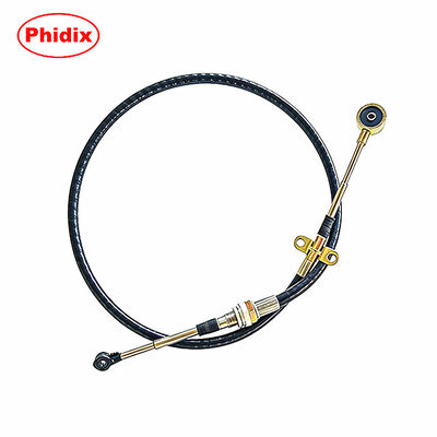 Cabo de controle de mudança de marcha push-pull para serviços leves com anteparo rosqueado e extremidade da haste