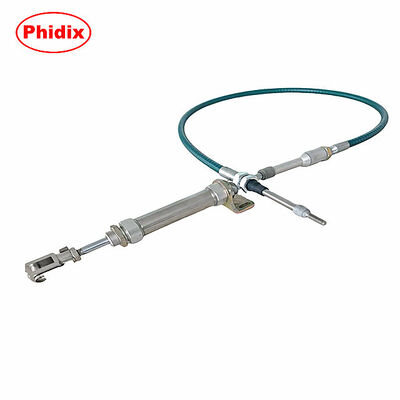 Conjunto de cabo de controle push-pull de aço inoxidável resistente com cilindro para controle mecânico industrial e de veículos