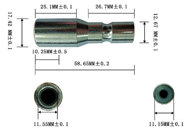 Long Life Service Fittings End Cables Customized Cap de conduto LD Grovado