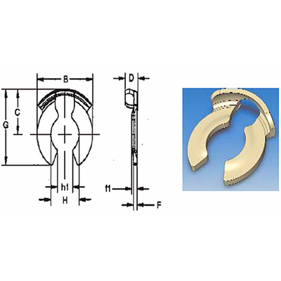 Fixações de segurança de pinos Clevis de aço inoxidável revestido com zinco para gramado / jardim